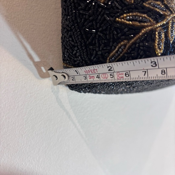 BEADED All Over Handbag Intricate Rise Floral Pattern Bag Purse Unbranded - Picture 3 of 10